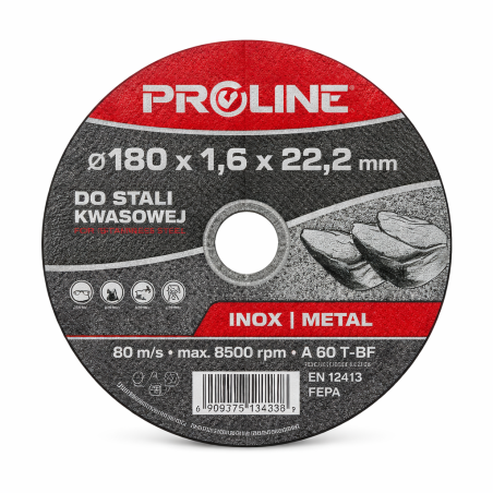 Tarcza    do  stali kwasowej 180X1,6 PROLINE