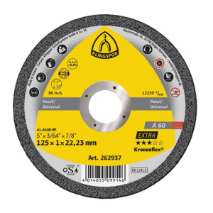 Tarcza    do przecinania stali    125x1,0 Klingspo