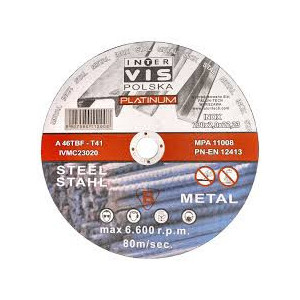 Tarcza    do przecinania stali    125x1,0 nierdzew