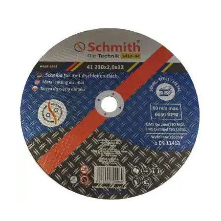 Tarcza    do przecinania stali    230x2,0   SCHMIT