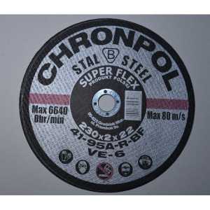 Tarcza    do przecinania stali    300x3,2 Chronpol