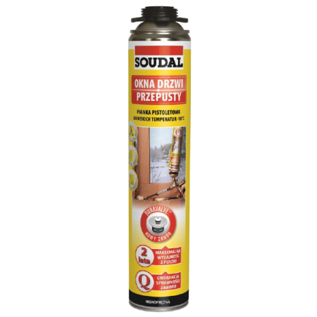 Piana pistoletowa  750ml   YELLOW ZIMOWA SOUDAL