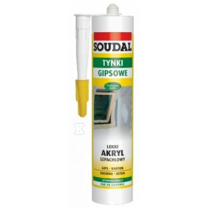 Silikon  Akryl szpachlowy SOUDAL 300ml lekki