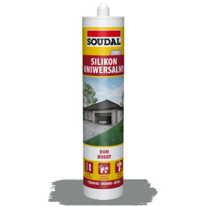 Silikon uniwersalny 280ml  szary  SOUDAL