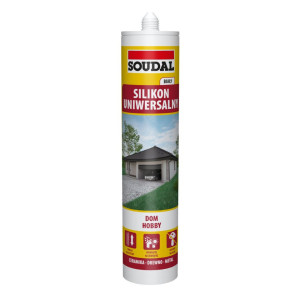 Silikon uniwersalny 300ml  biały  SOUDAL