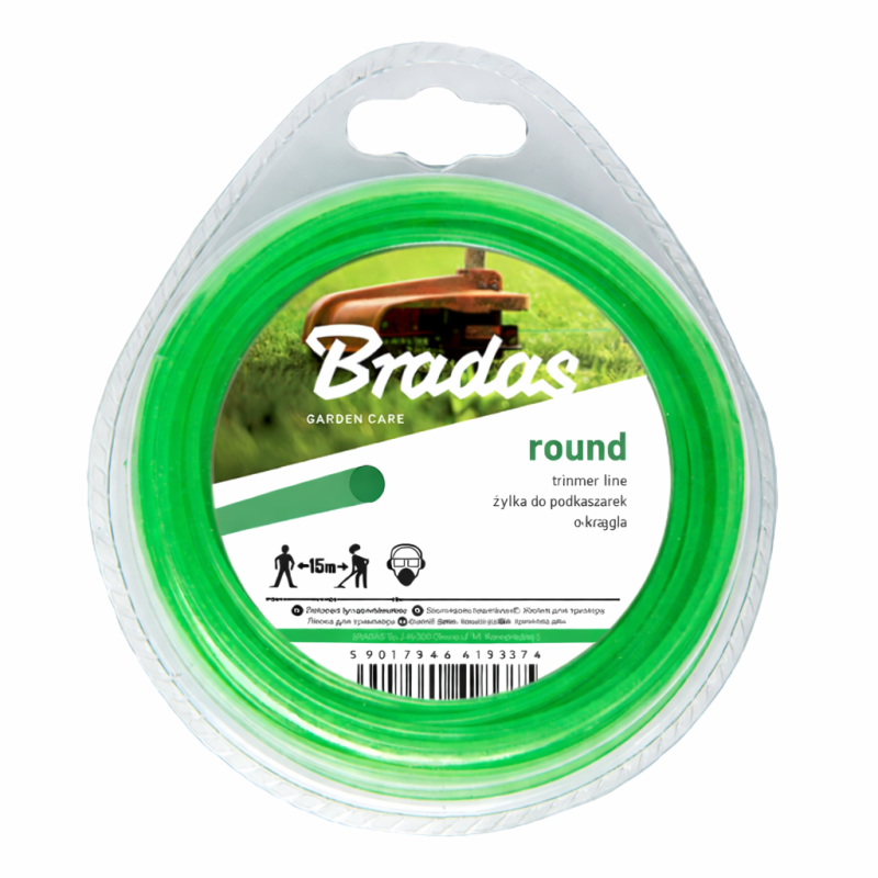 Żyłka do kosiarek okrągła 2.4/15m BRADAS