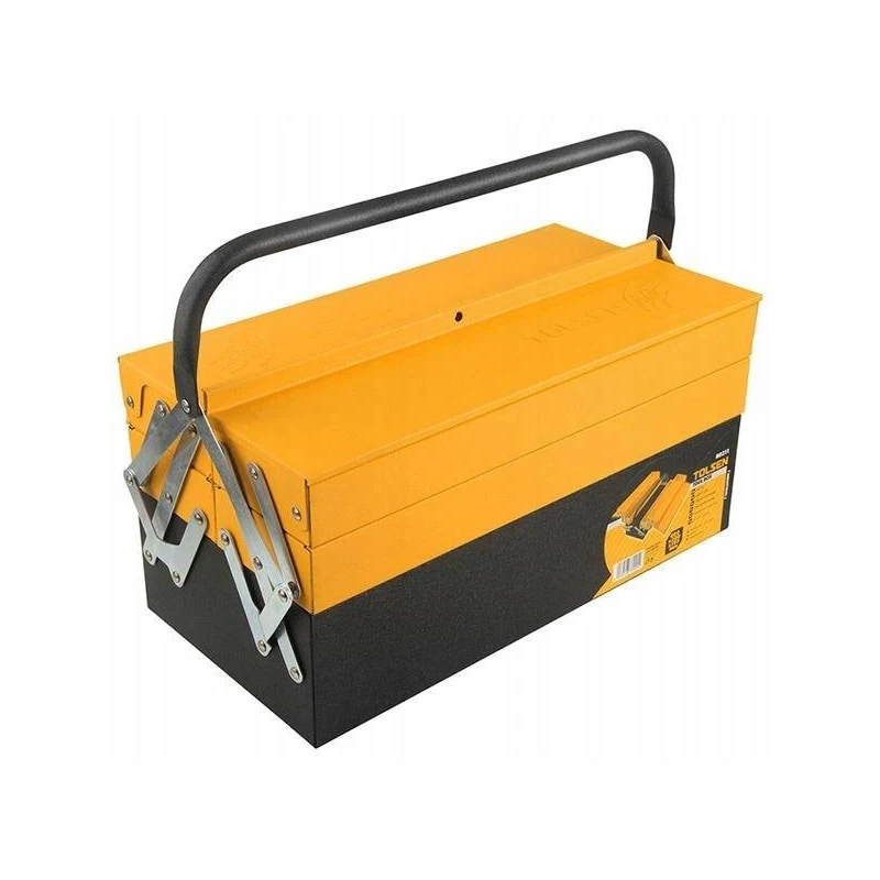 SKRZYNKA NARZĘDZ. METALOWA 495x200x295mm TOLSEN