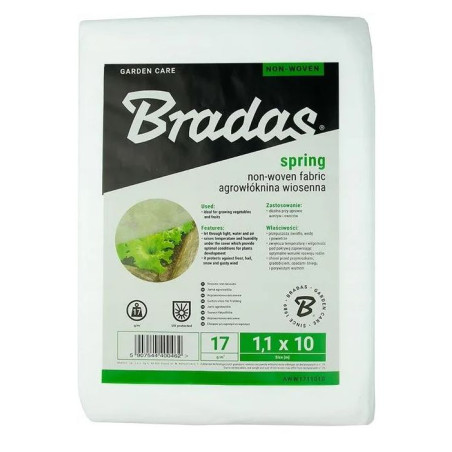 Agrowłóknina Biała Wiosenna Otulina Ogrodowa 1,6 x 5m 17g/m2 AWW1716005