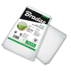 Agrowłóknina Biała Wiosenna Otulina Ogrodowa 1,1 x 5m 17g/m2 AWW1711005