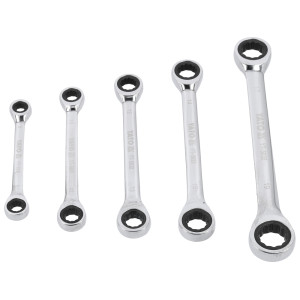 Klucze oczkowe z grzechotką 5cz.YATO