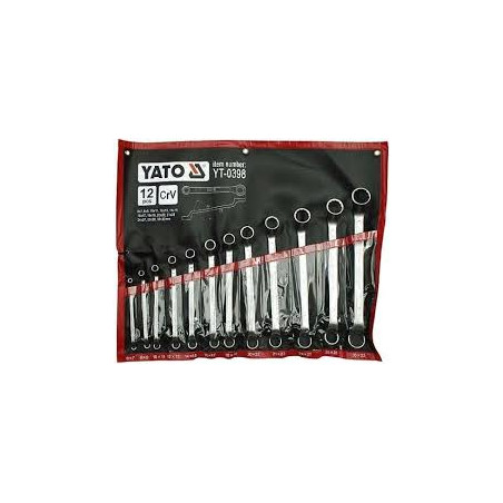 Klucze oczko-odgięte kpl.12cz. 6*32mm Yato