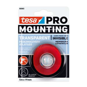 TESA Taśma montaż.dwustr. przez. 1,5mx19mm PRO