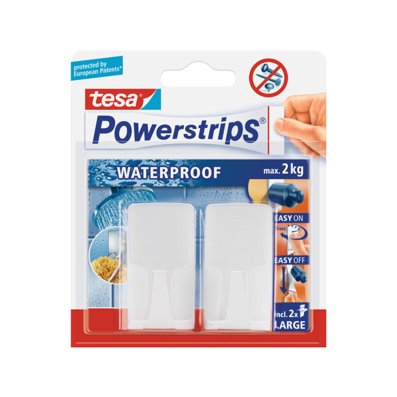 TESA Haczyk samoprzyl.POWERSTRIPS WATERPR. 2szt.