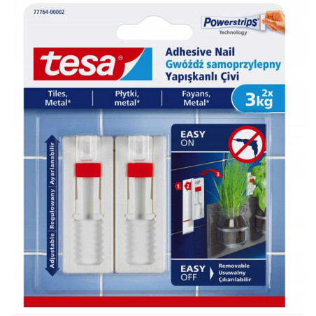 TESA Gwoździe samo.lep.reg. 2szt. 3kg do płytek