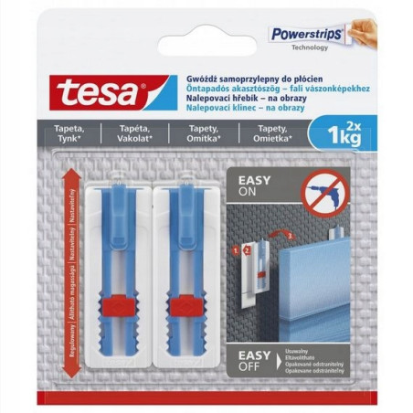 TESA Gwoździe samo.lep.reg.2szt. 1kg do ram drew.