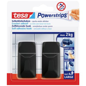 TESA Haczyki samoprz.POWERSTRIPS 2szt.prost.czarne