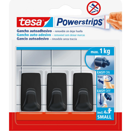 TESA Haczyki samoprz.POWERSTRIPS 3szt.prost.małe