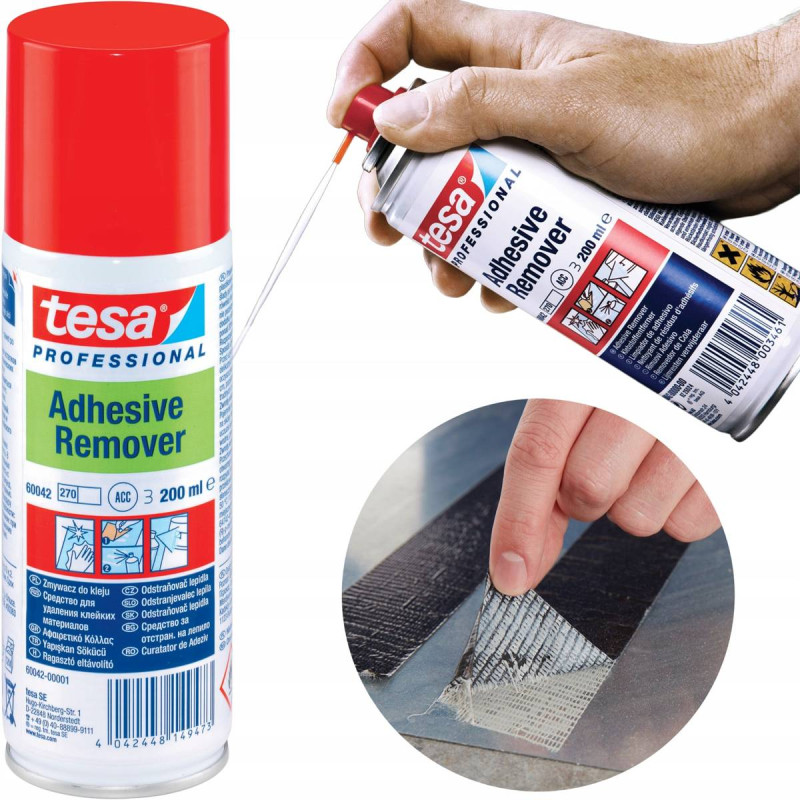 TESA Zmywacz w spray'u do klejów/etykiet 200ml