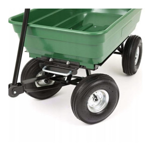 WÓZEK OGRODOWY, TACZKA I WYWROTKA – 3W1 | UDŹWIG 250 KG | 75L