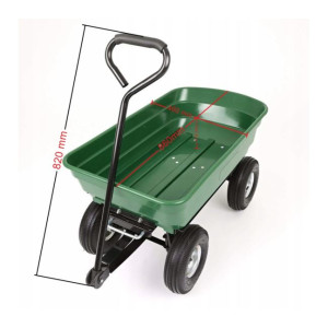 WÓZEK OGRODOWY, TACZKA I WYWROTKA – 3W1 | UDŹWIG 250 KG | 75L