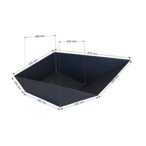 Pojemnik taczki grubość blachy 1,5mm pojemność 140L