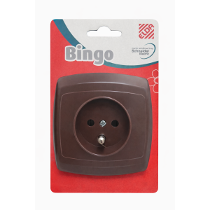 Gniazdko pojedyńcze z uziemieniem BINGO