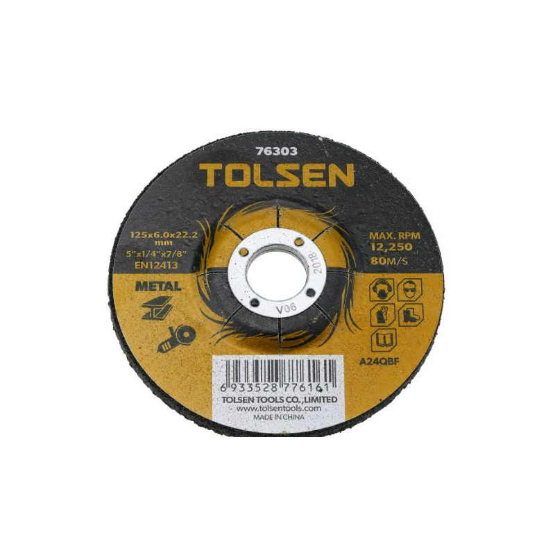 Tarcza    do przecinania stali    125x6,0 TOLSEN