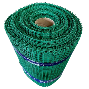 Siatka plastik  rabatowa zielona  80cm wysoka x 50m długa