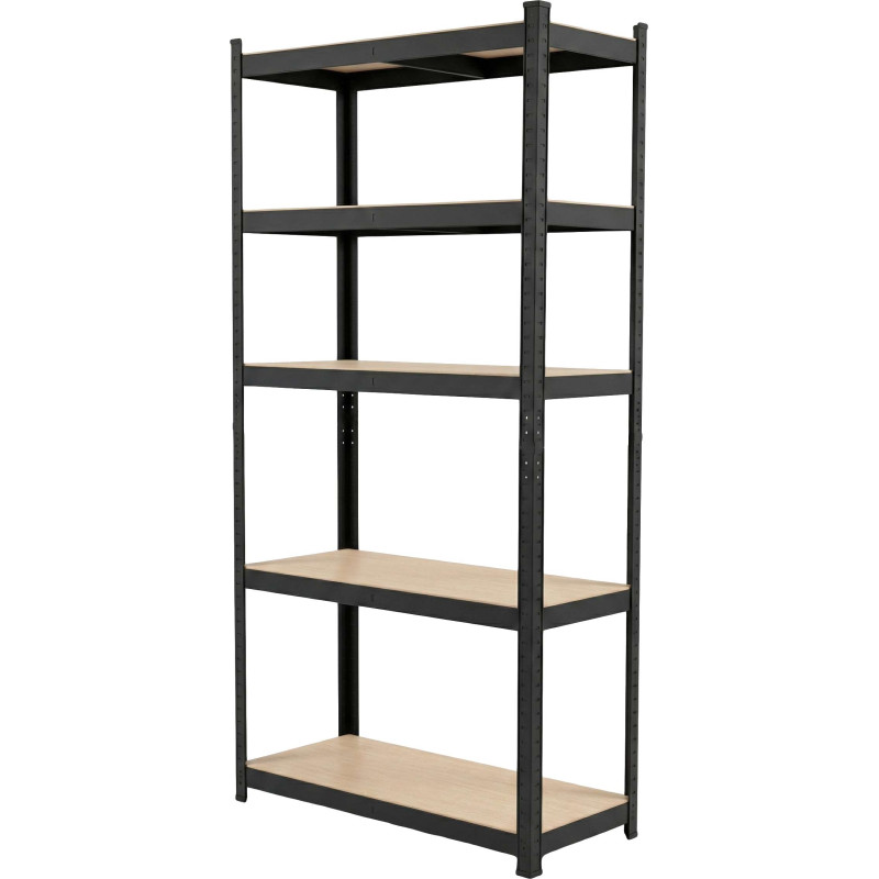 Regał met.wcis.5pół.1800x900x400mm,175kg czarny