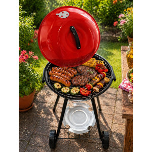 Grill ogrodowy okrągły 44x71cm GS009