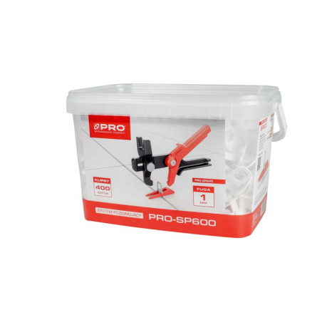 SYSTEM POZIOMUJĄCY KLIPSY 1mm 800SZT  PRO