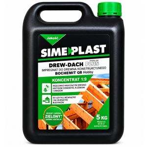 IMPREGNAT DO DREWNA KONSTRUKCYJNEGO SIME PLAST DREW-DACH PLUS – 5 KG (ZIELONY)