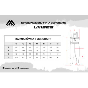 Spodniobuty czarne BASIC-UMS08-44  MIKADO