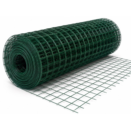 Siatka zgrzewana x  PCV oczko 50x100 wys 1.2m - cena za metr