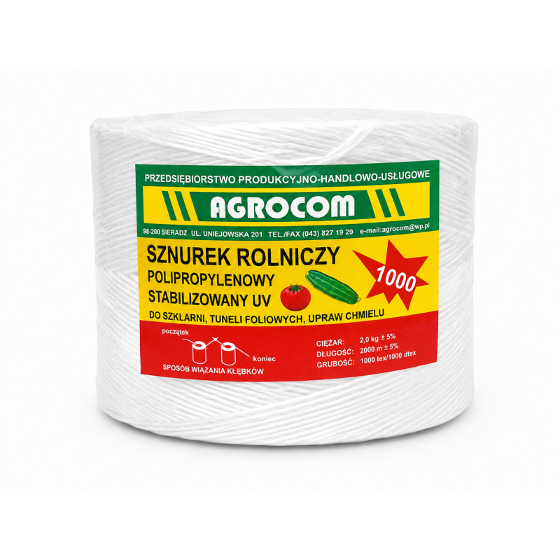 SZNUREK DO PRAS 1000 TEX 2KG