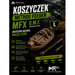 KOSZYCZEK - METHOD FEEDER MFX - Q.M.F. rozm. L 30g