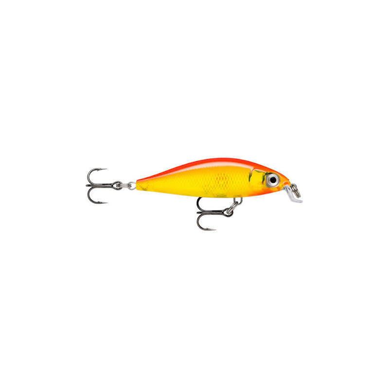 WOBLER Rapala X-Light Minnow 05 Gold Fluo Red