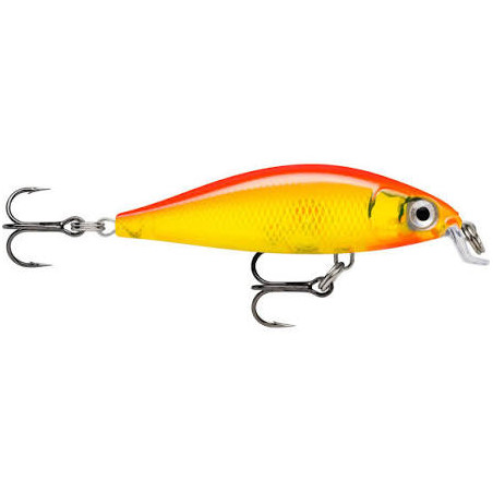 WOBLER Rapala X-Light Minnow 05 Gold Fluo Red