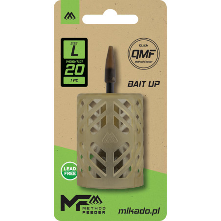 KOSZYCZEK - BAIT UP FEEDER - Q.M.F. rozm. L - 20g
