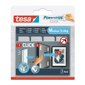 TESA Rzep samoprzyl. wew.POWERSTRIPS 4PAR.80X20