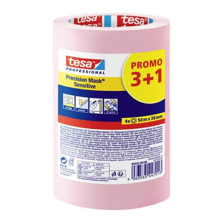TESA Zestaw taśm WASHI MULTI 3+1 50mx38mm