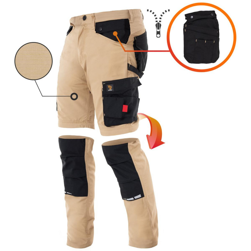 SPODNIE WIELOFUNKCYJNE ZEUS KHAKI PROCERA