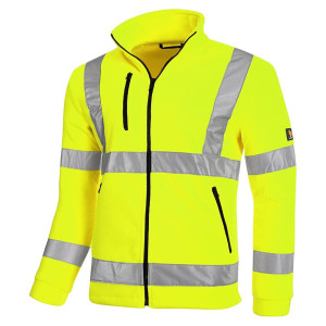 BLUZA POLAROWA ROBOCZA OSTRZEGAWCZA ŻÓŁTA HV 350G