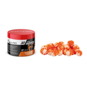 3D WORMS WAFTERS DUO OR-CHOCOLATE 10mm 20g MATCHPR