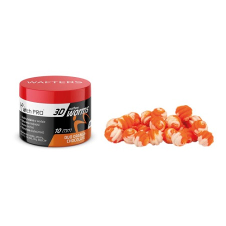 3D WORMS WAFTERS DUO OR-CHOCOLATE 10mm 20g MATCHPR