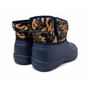 Kalosze Śniegowce Piankowe Ocieplane z Kołnierzem
