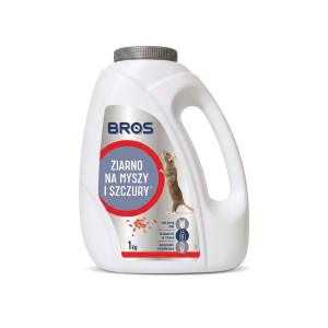 Trucizna   ziarno 1000g czerwone BROS 