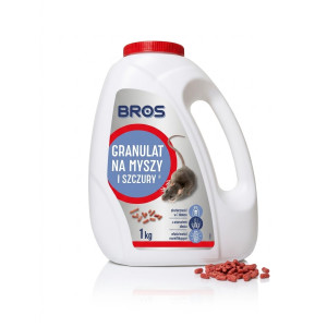 Trucizna  granulat  1000g czerwony  BROS