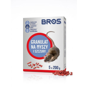 Trucizna  granulat  1000g czerwony  BROS(5x200)