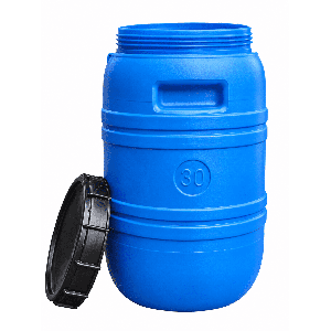 BECZKA 30L - MOCNA PLASTIKOW Z ZARĘCANĄ POKRYWKĄ